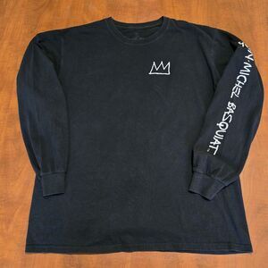 Jean Michael Basquiat Long Sleeve Horn Players '83 Artwork Crew Neck Graphic Tee